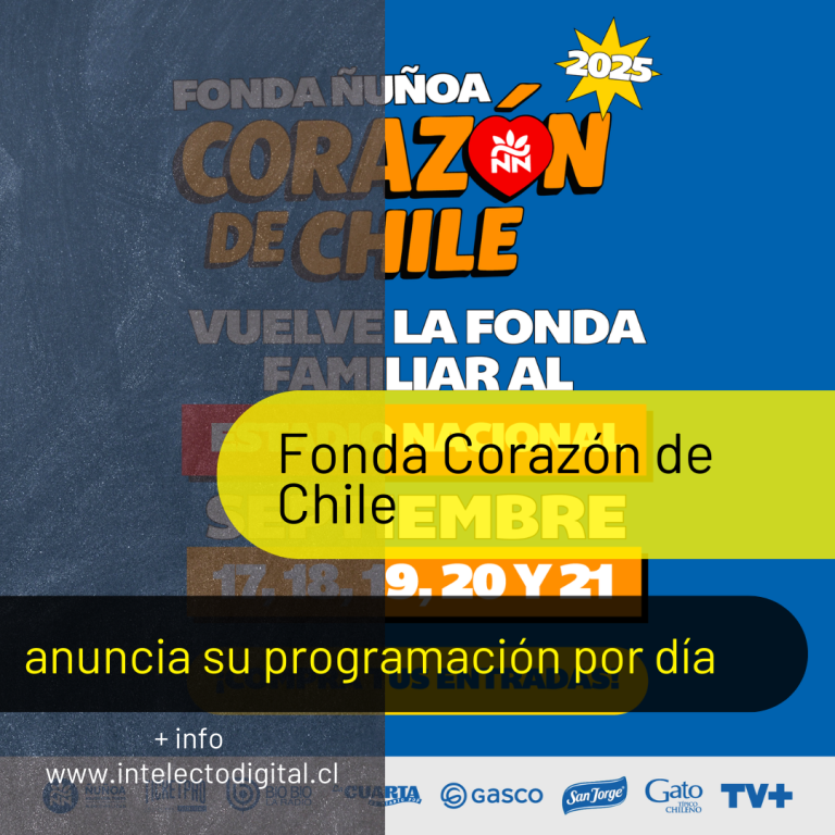 Fonda Corazón de Chile anuncia su programación por día en el Parque Estadio Nacional